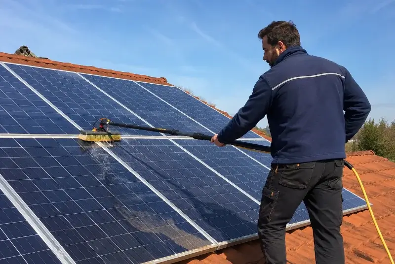 Nettoyage et entretien de panneaux solaires à Bazouges-la-Pérouse